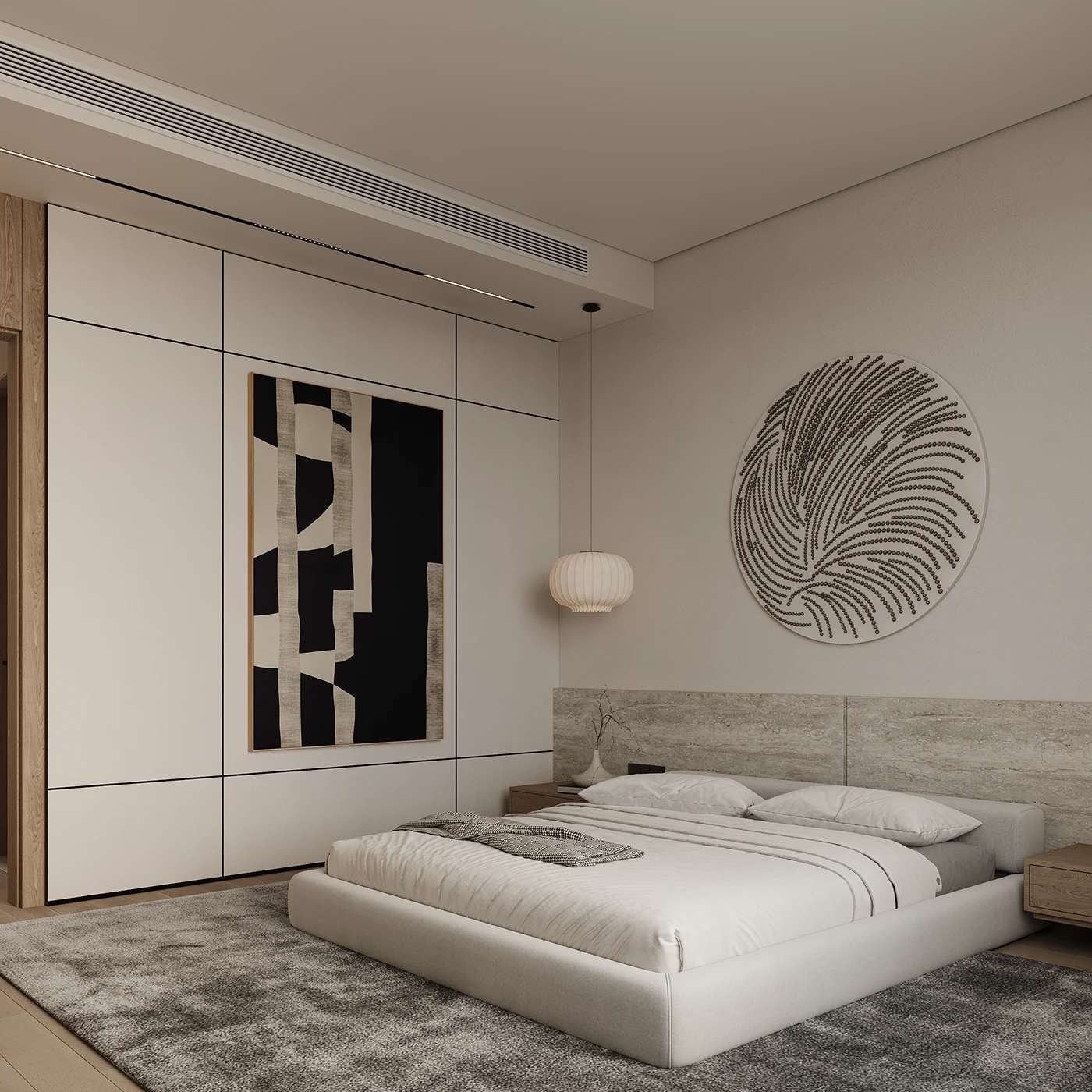 trang trí tranh trong phòng ngủ