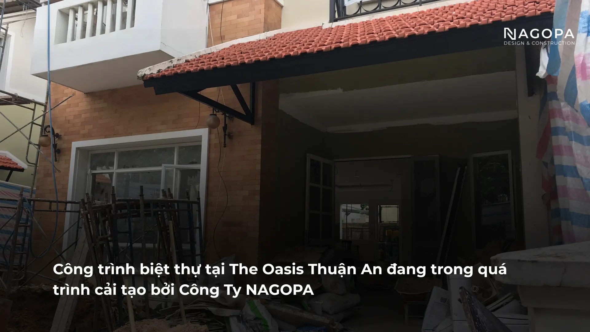 công trình biệt thự đang được công ty nagopa thi công cải tạo
