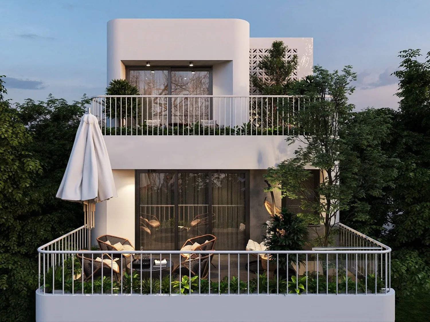 mẫu nhà phố 3 tầng 6m sang trọng 1