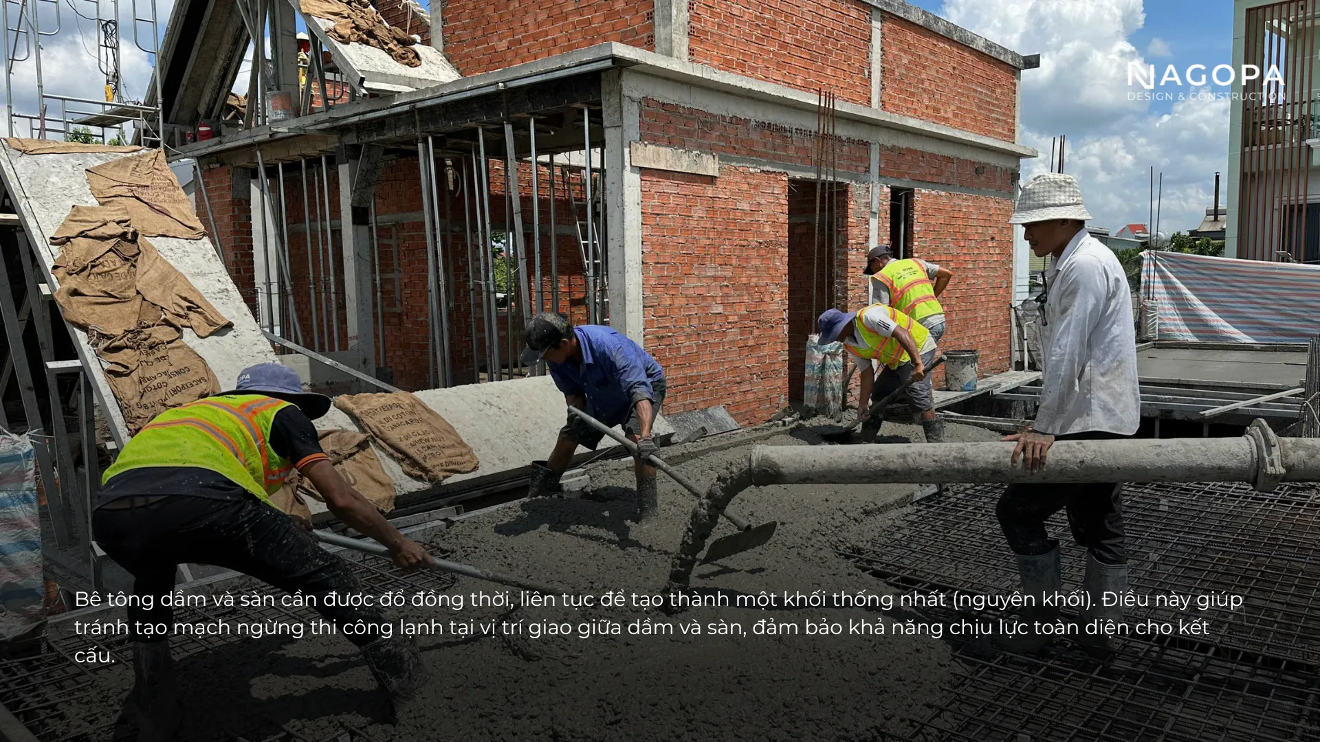 đổ bê tông dầm sàn