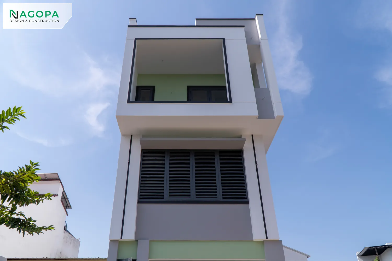 tiến độ xây dựng nhà phố 4 tầng HN'S HOUSE tại phú lợi do NAGOPA thực hiện 1