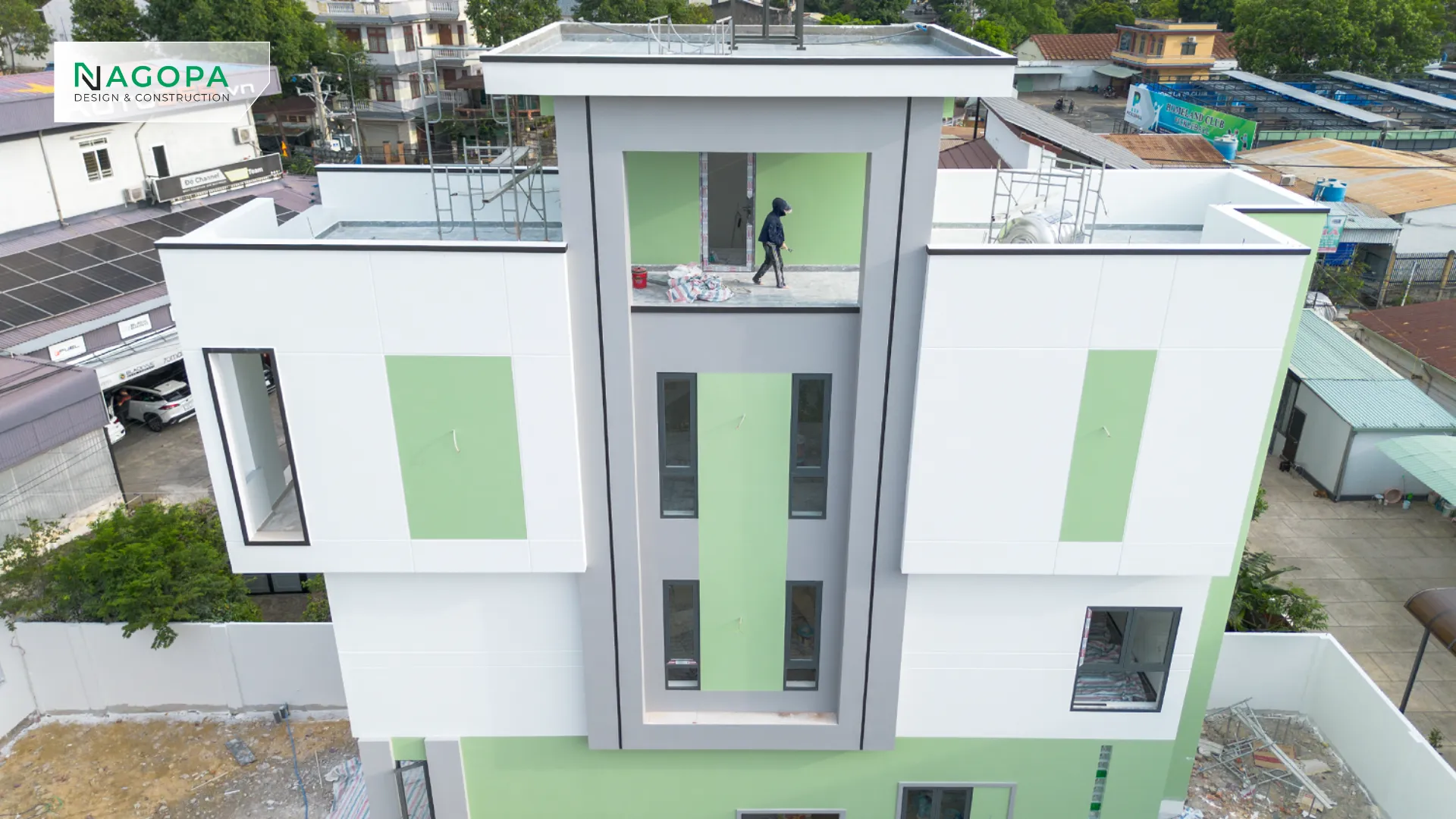 tiến độ xây dựng nhà phố 4 tầng HN'S HOUSE tại phú lợi do NAGOPA thực hiện 3