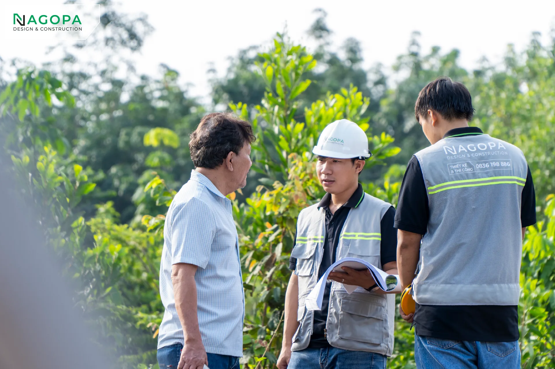 Không khí trò chuyện tại buổi lễ cúng khởi công NT's House của NAGOPA