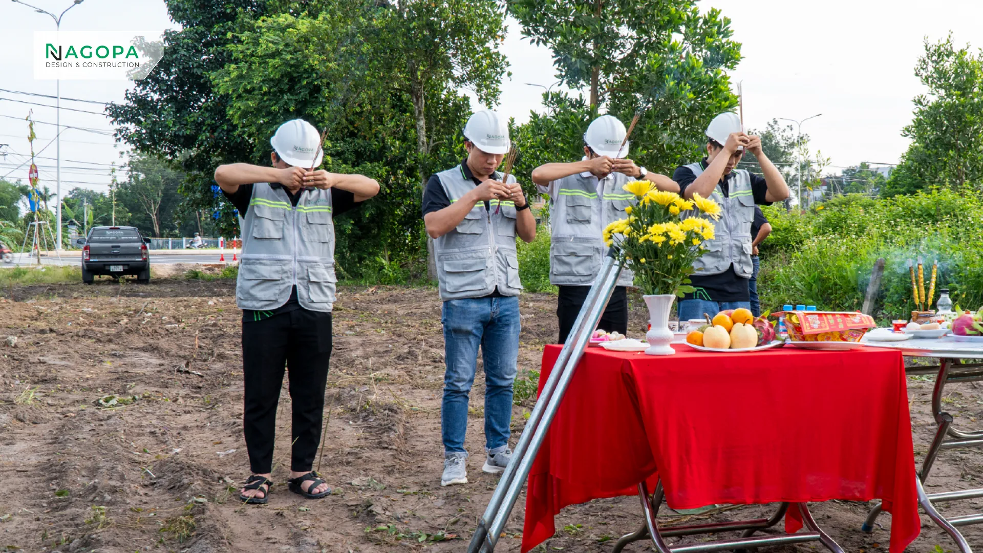 nagopa thực hiện cúng lễ NT's House của NAGOPA