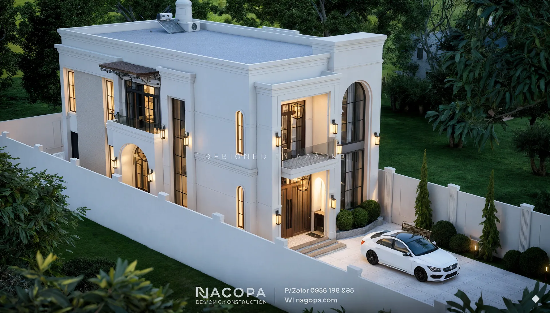 Mẫu biệt thự 2 tầng tân cổ điển Nhi's Villa ở Tân Uyên