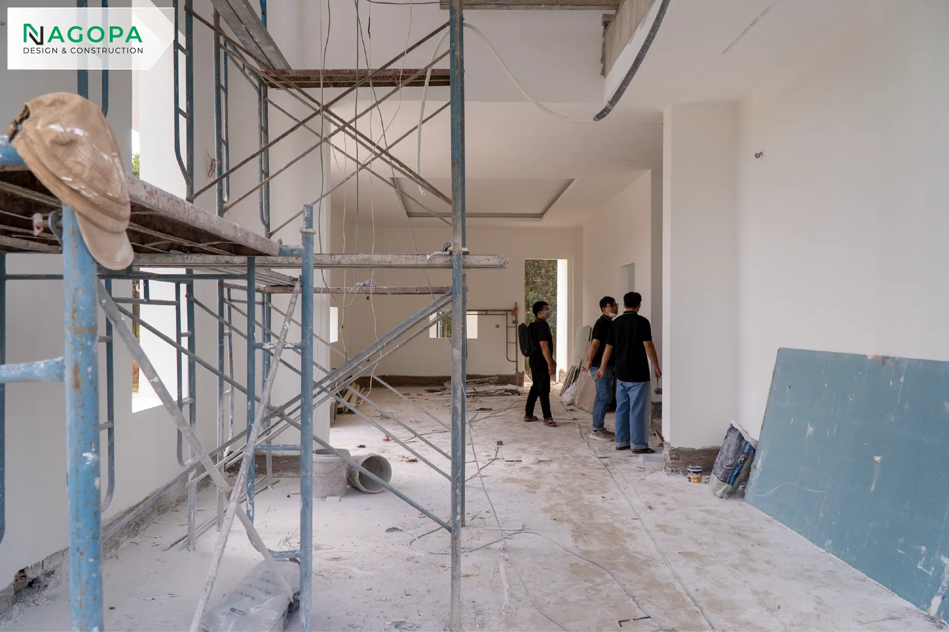 tiến độ thi công hoàn thiện biệt thự NT's House tại Bắc Tân Uyên 1