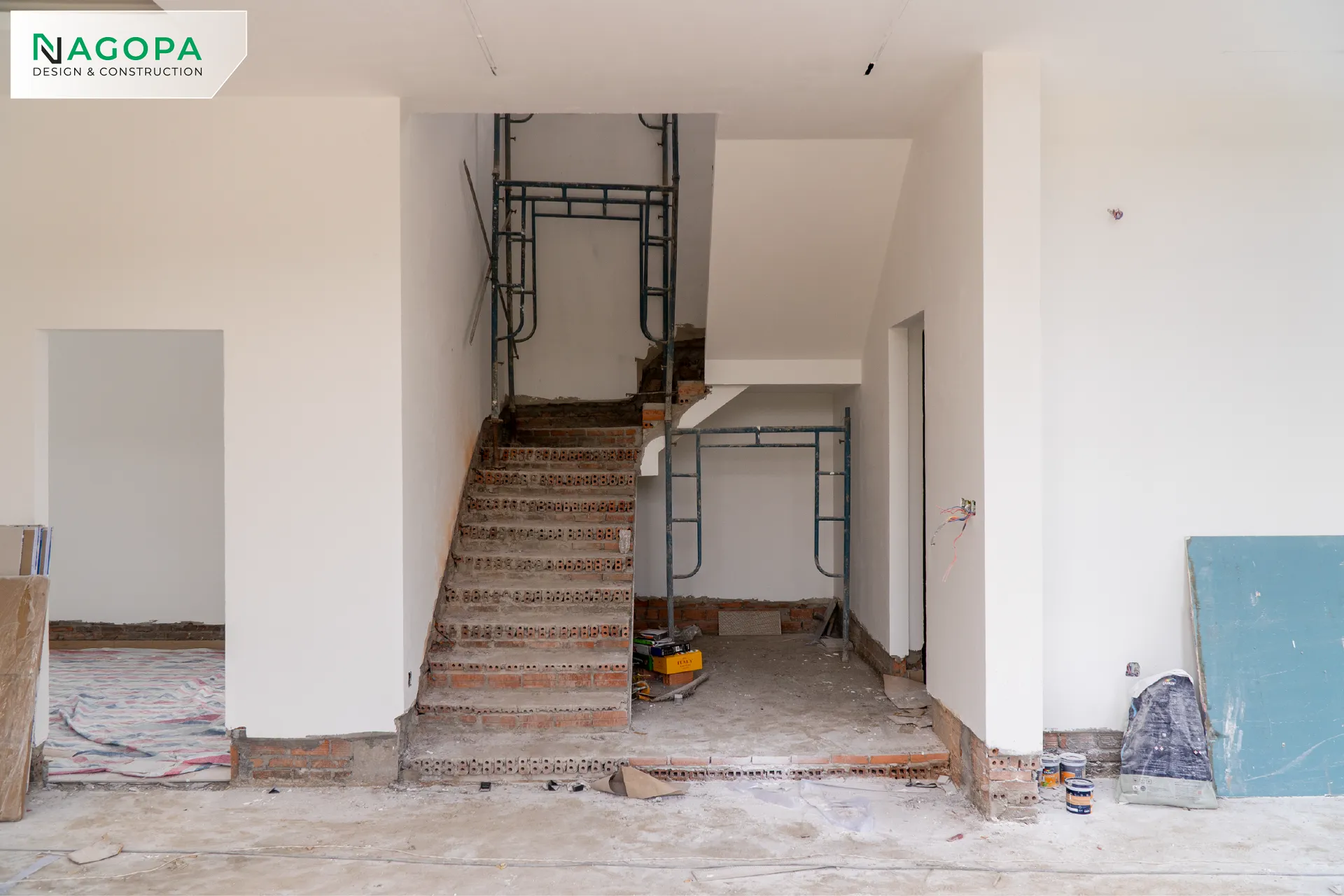 tiến độ thi công hoàn thiện biệt thự NT's House tại Bắc Tân Uyên