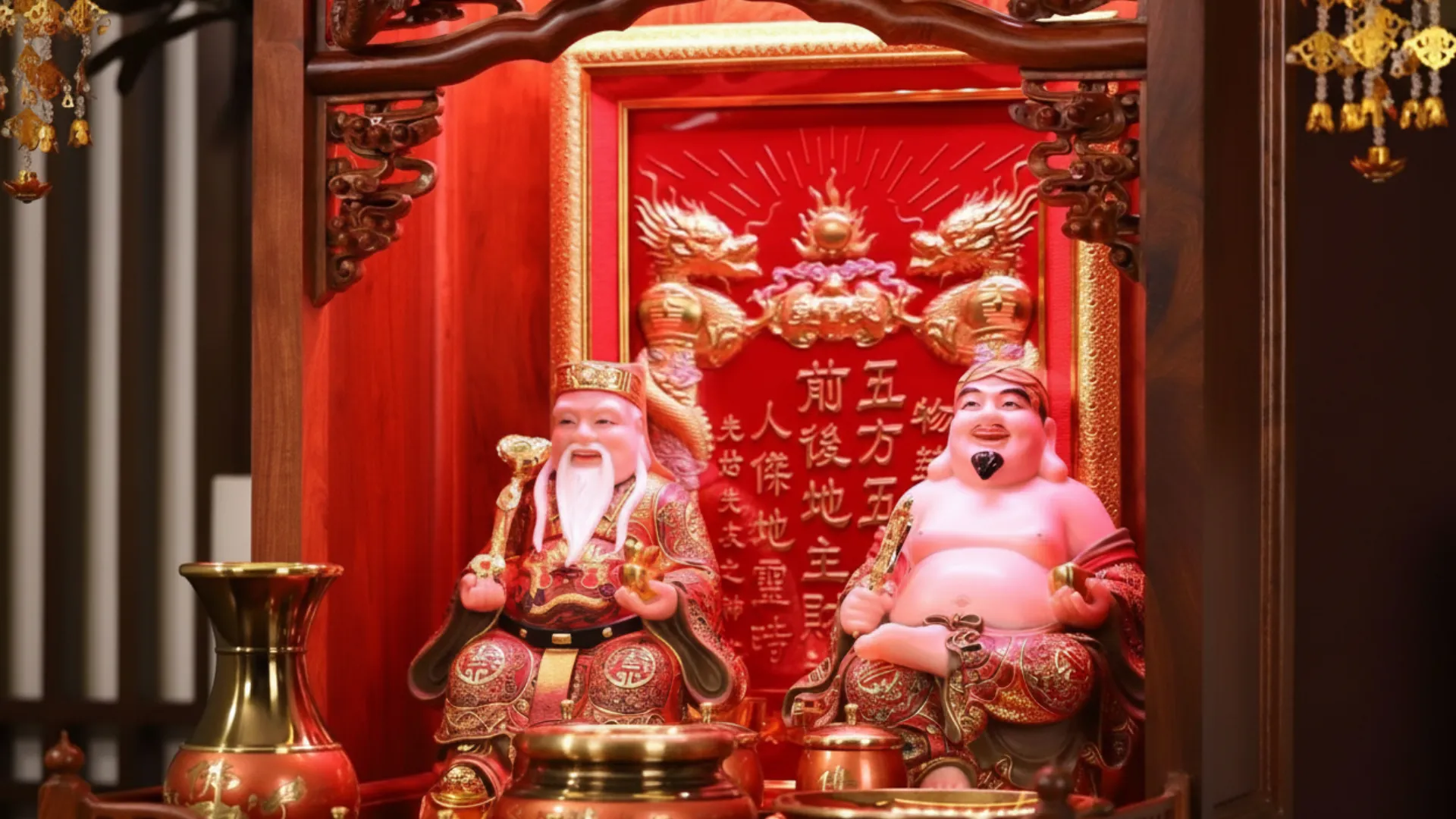 bố trí bàn thờ thần tài