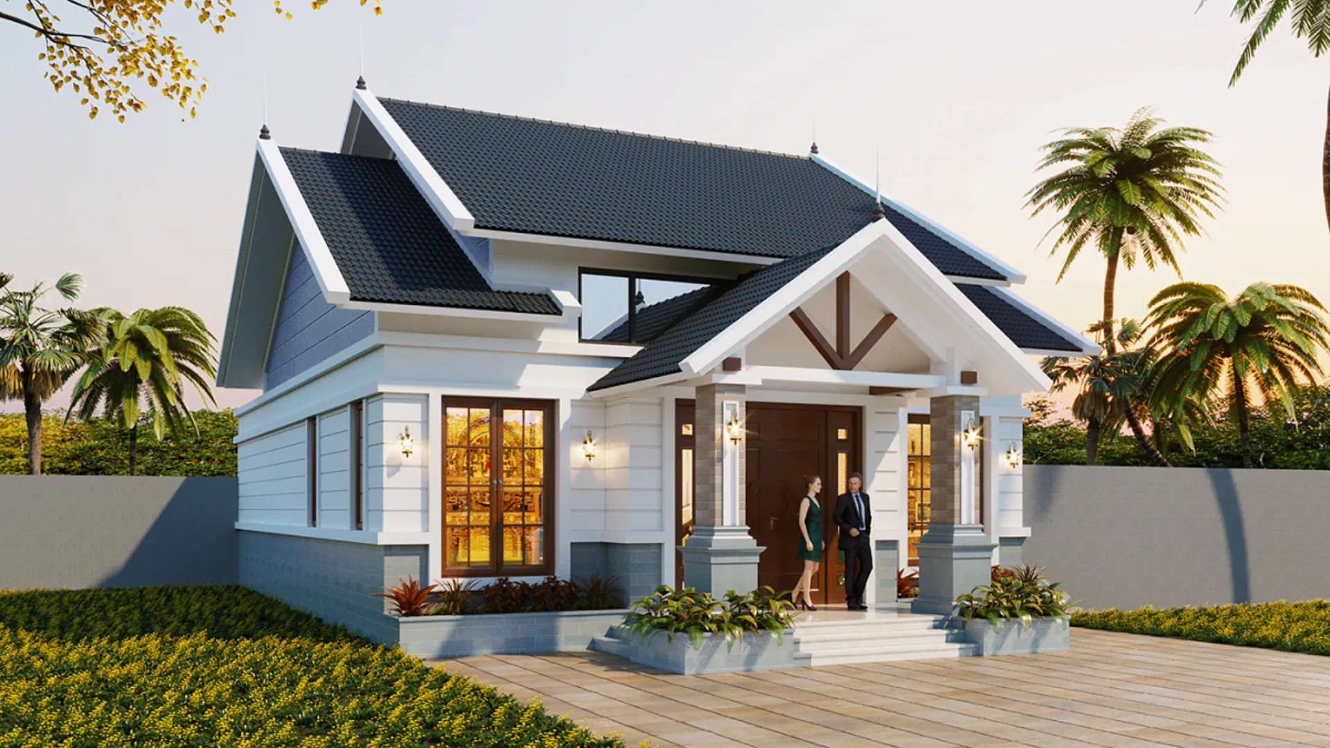 Mẫu nhà cấp 4 ngang 7m tối ưu diện tích
