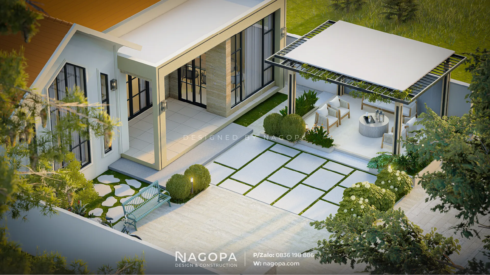 Sunrise Home - Tổ ấm hiện đại, mái dốc bình dị | GO2562 8