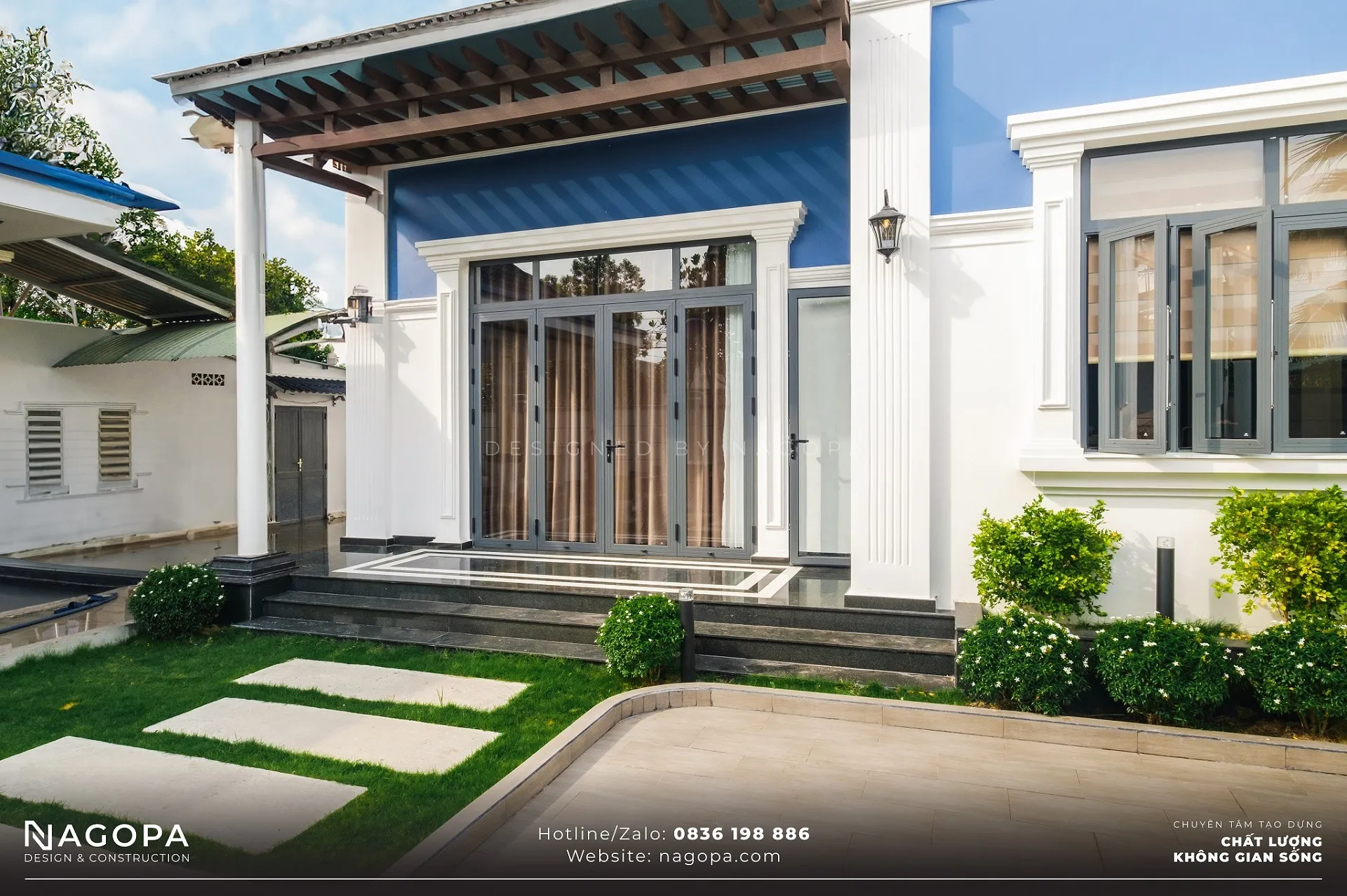 công trình nhà chị thảo chơn thành được nagopa sử dụng cửa nhôm xingfa nhập khẩu