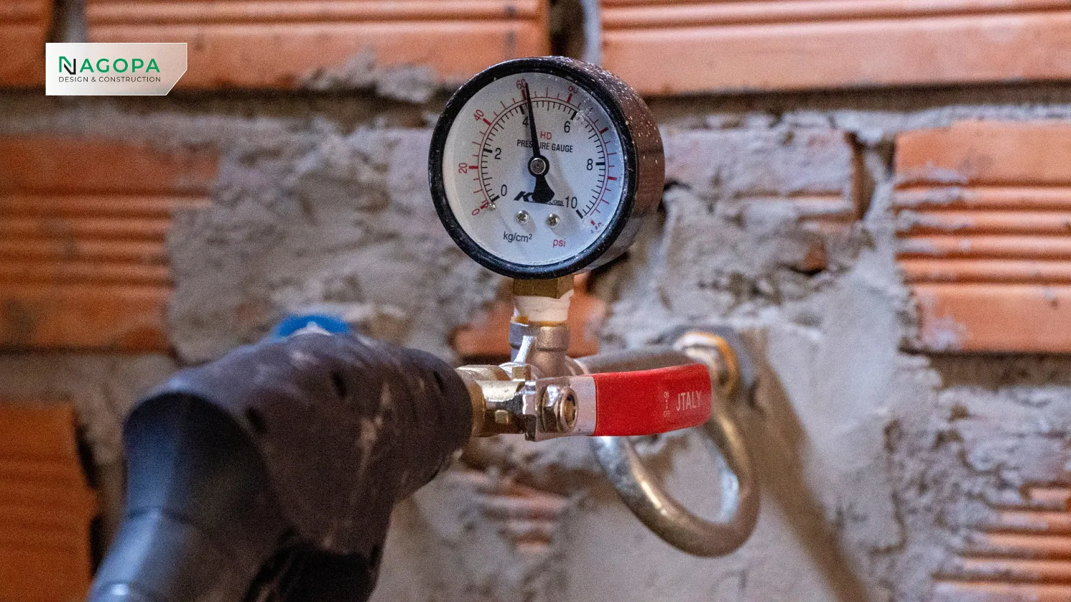 đồng hồ máy thử áp lực đường ống nước