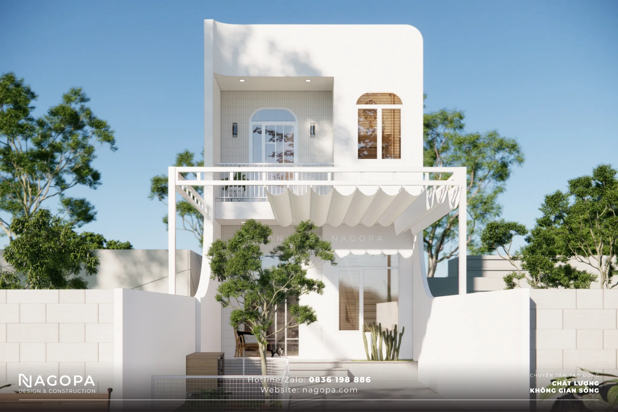 Mẫu nhà phố 1 trệt 1 lầu dưới 1 tỷ 5x10m hiện đại tiện nghi 2 phòng ngủ