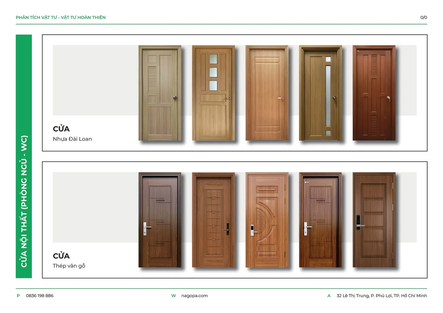 hạng mục cửa nội thất nagopa sử dụng 1