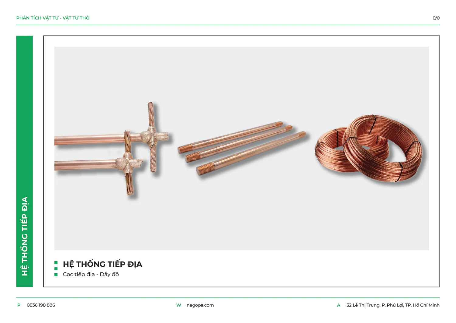 hệ thống tiếp địa nagopa thi công khi xây nhà