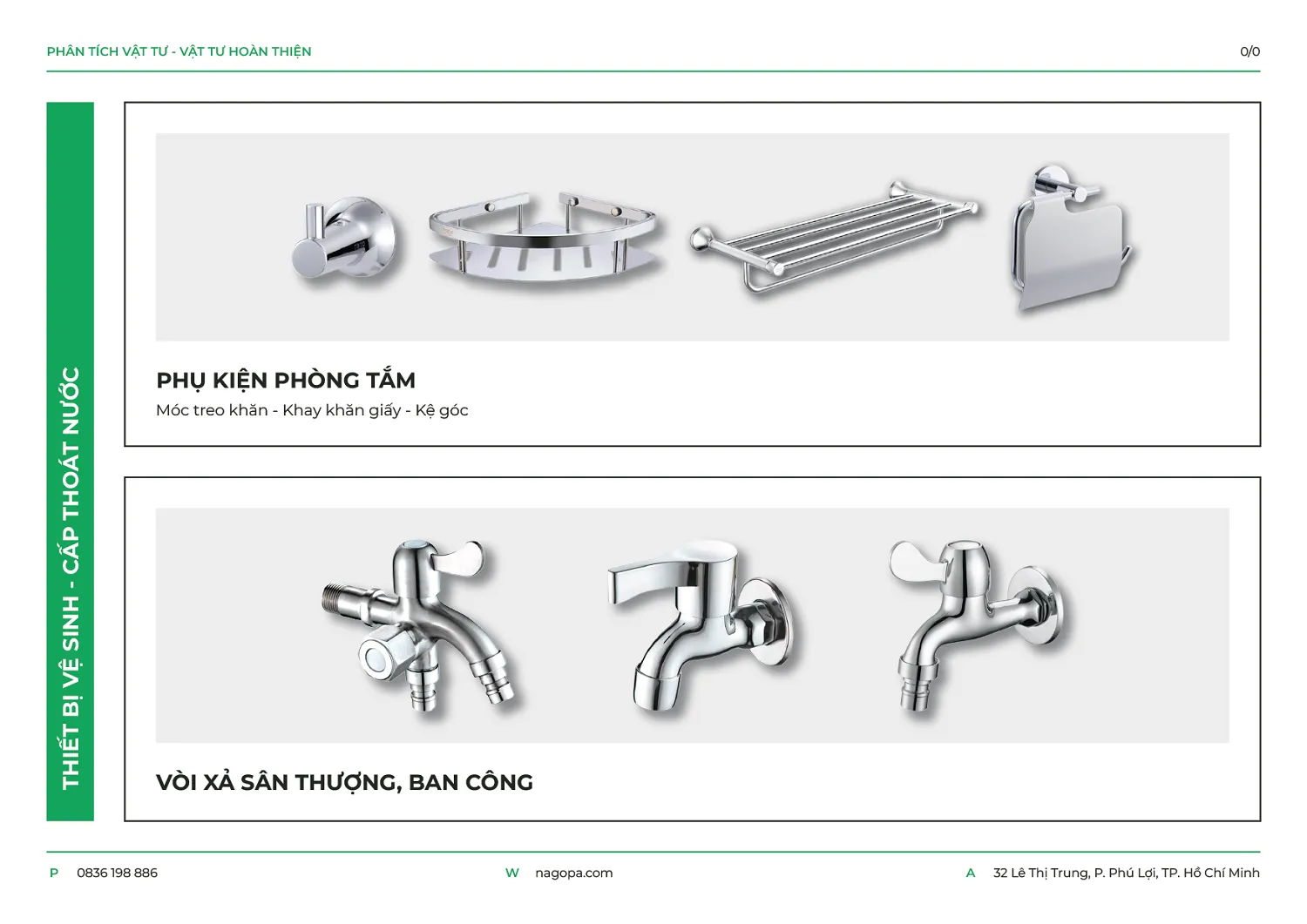 phụ kiện thiết bị vệ sinh nagopa sử dụng