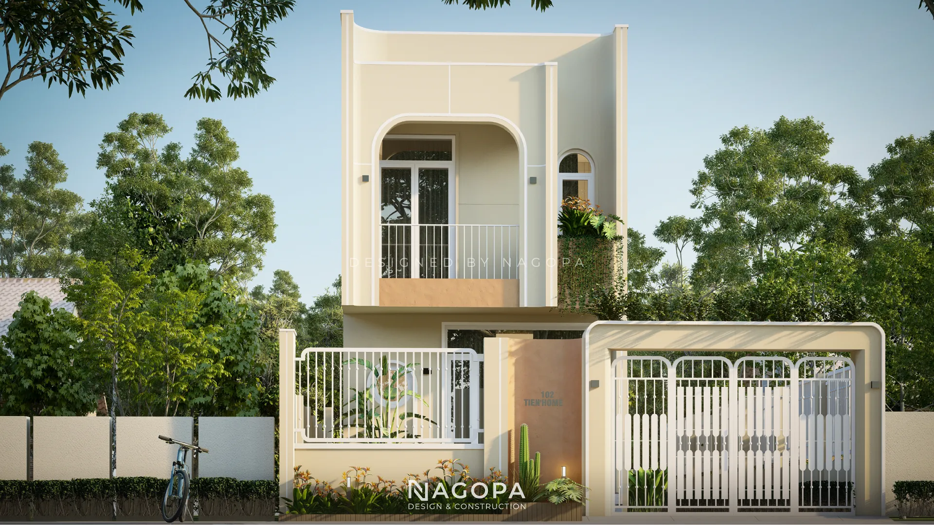 Mặt tiền nhà phố 2 tầng hiện đại tại Thủ Dầu Một (HT’s House - GO2603)