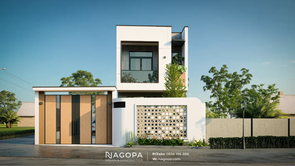 thiết kế nhà phố 2 tầng tối giản thủ dầu một MP House go2604