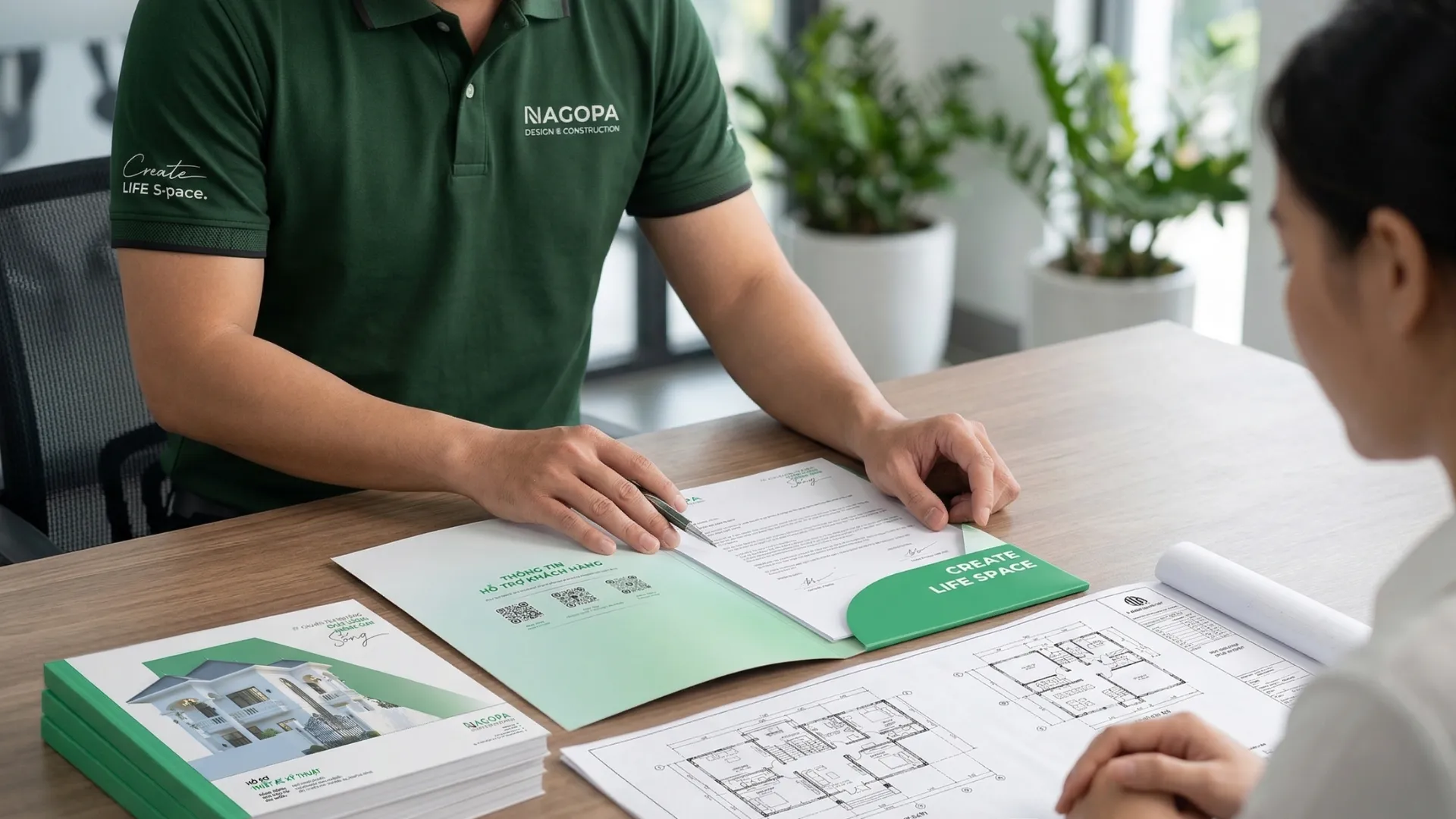 thiết kế ký kết hợp đồng cùng khách hàng nagopa