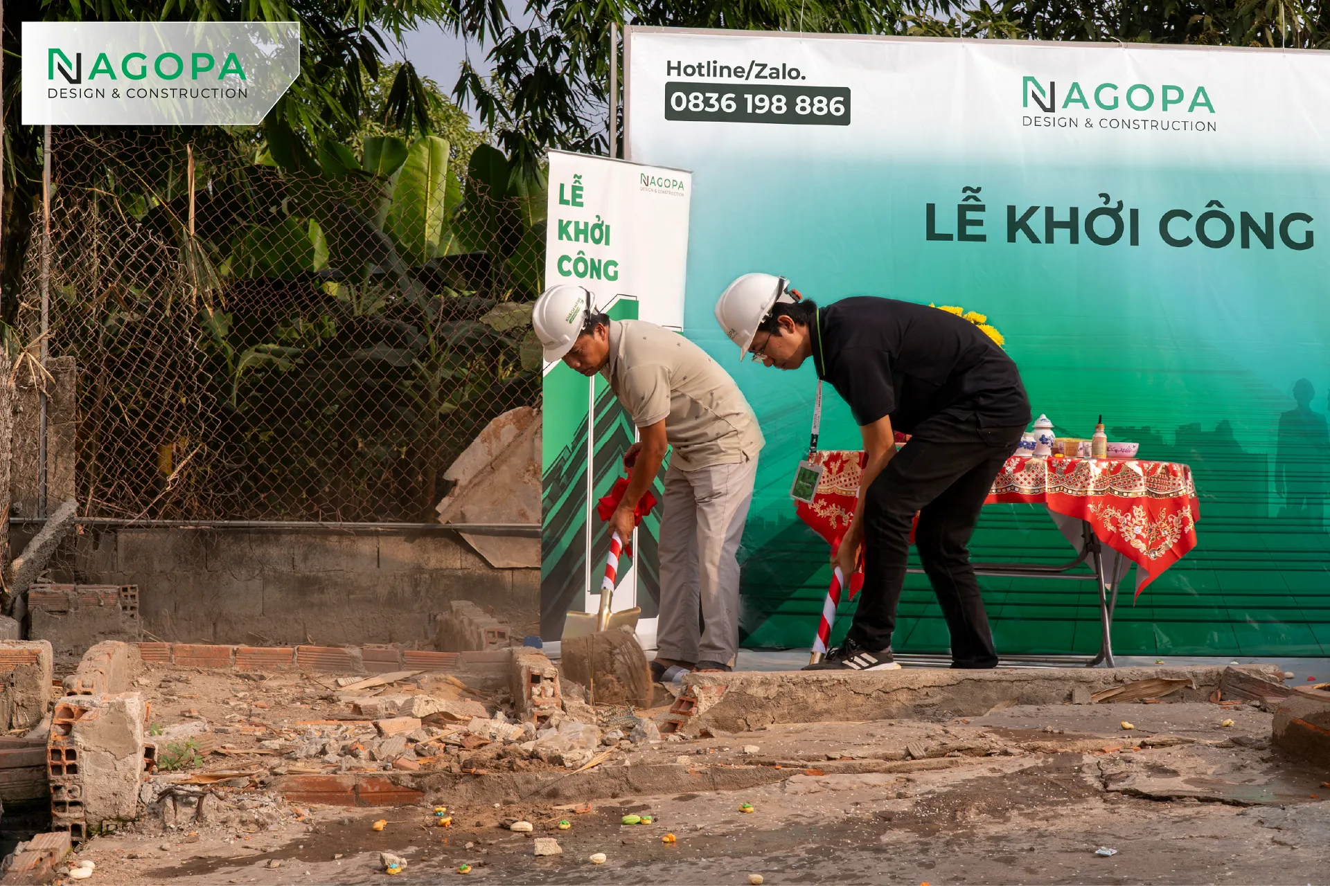 Lễ khởi công xây dựng QT's House: Nhà 3 tầng tại xã Hậu Nghĩa 1