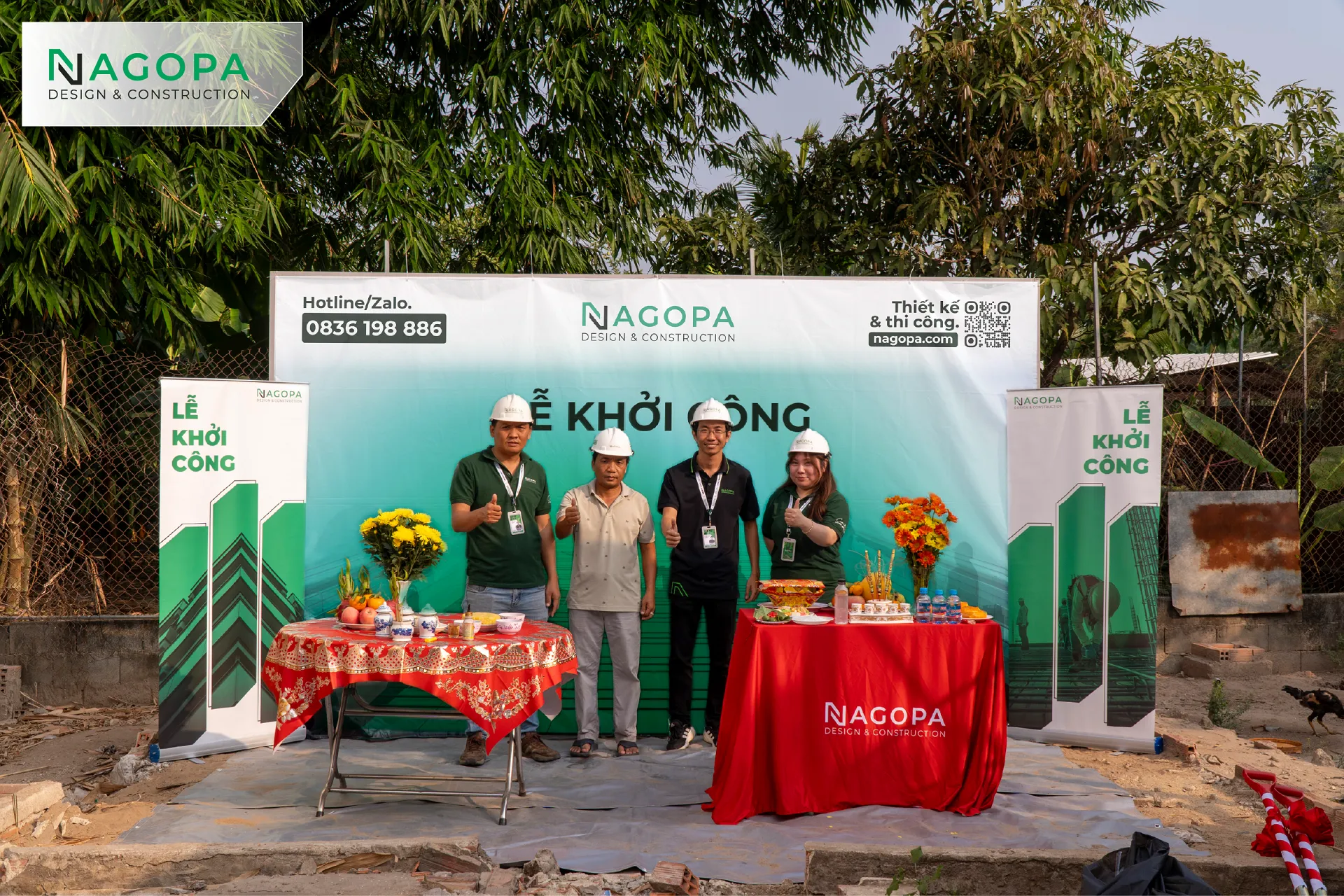 Lễ khởi công xây dựng QT's House: Nhà 3 tầng tại xã Hậu Nghĩa