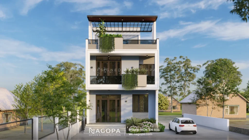 Nhà phố 3 tầng tại xã Hậu Nghĩa, Tây Ninh: QT’s House | GO2606