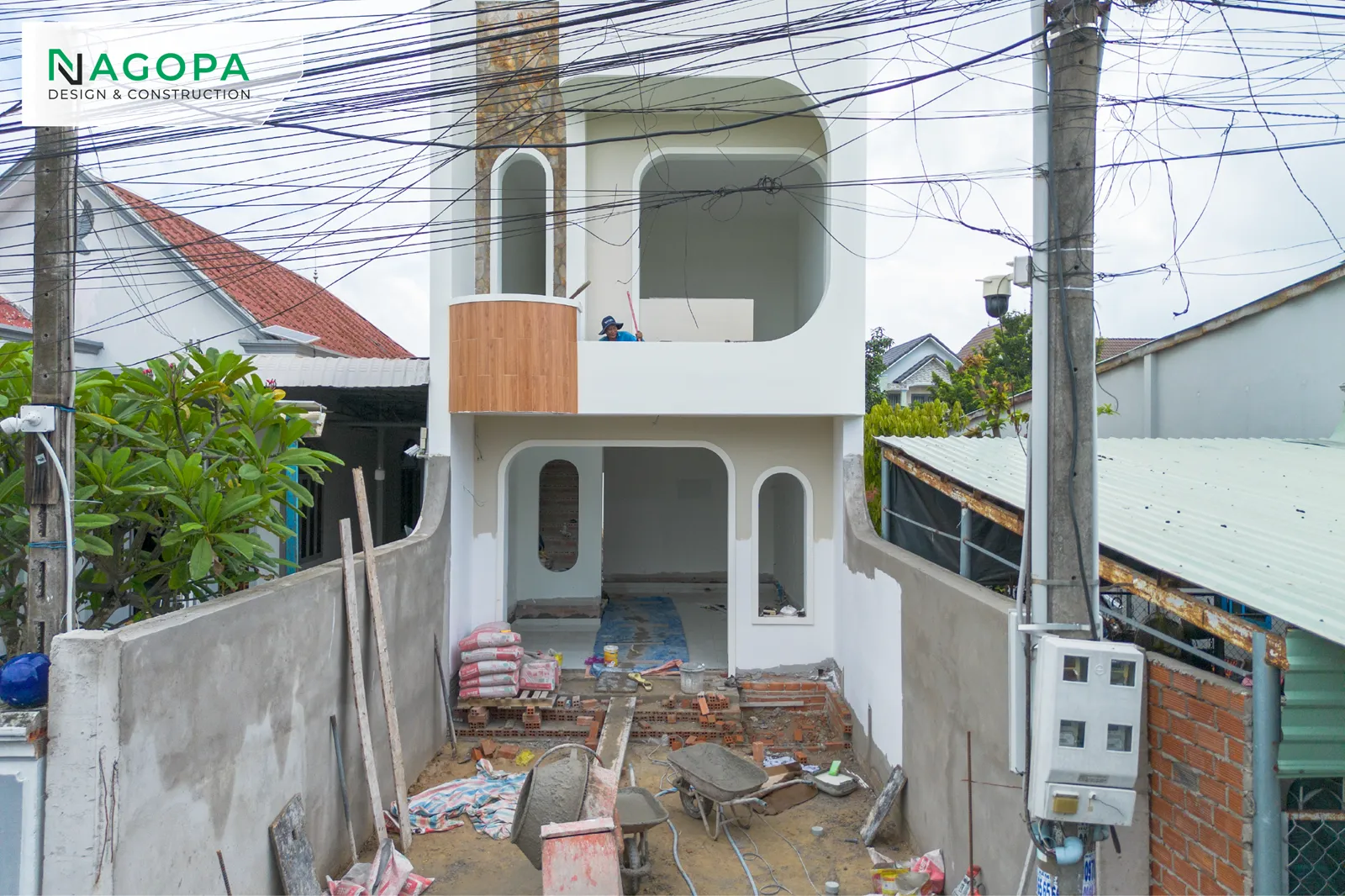 tiến độ hoàn thiện sơn nước công trình Vs House tại phường phú an 1