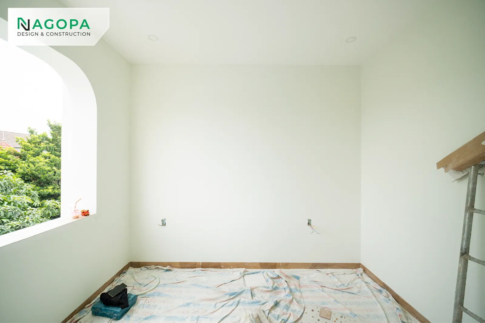 tiến độ hoàn thiện sơn nước công trình Vs House tại phường phú an 10