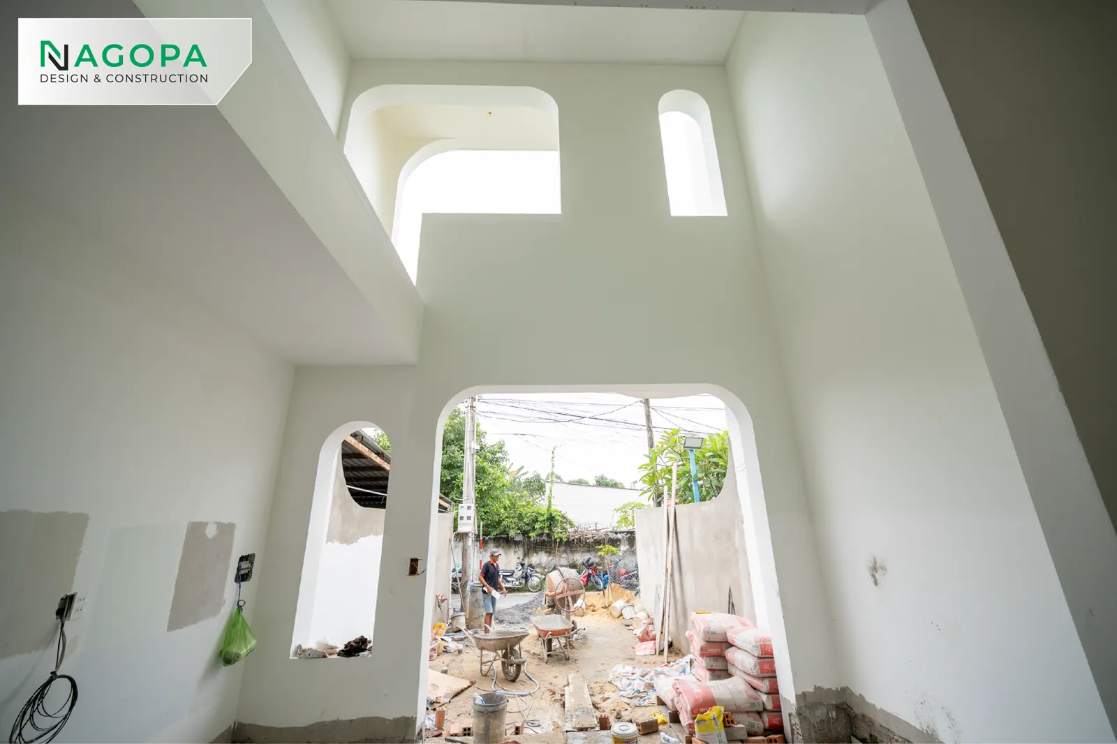 tiến độ hoàn thiện sơn nước công trình Vs House tại phường phú an 7