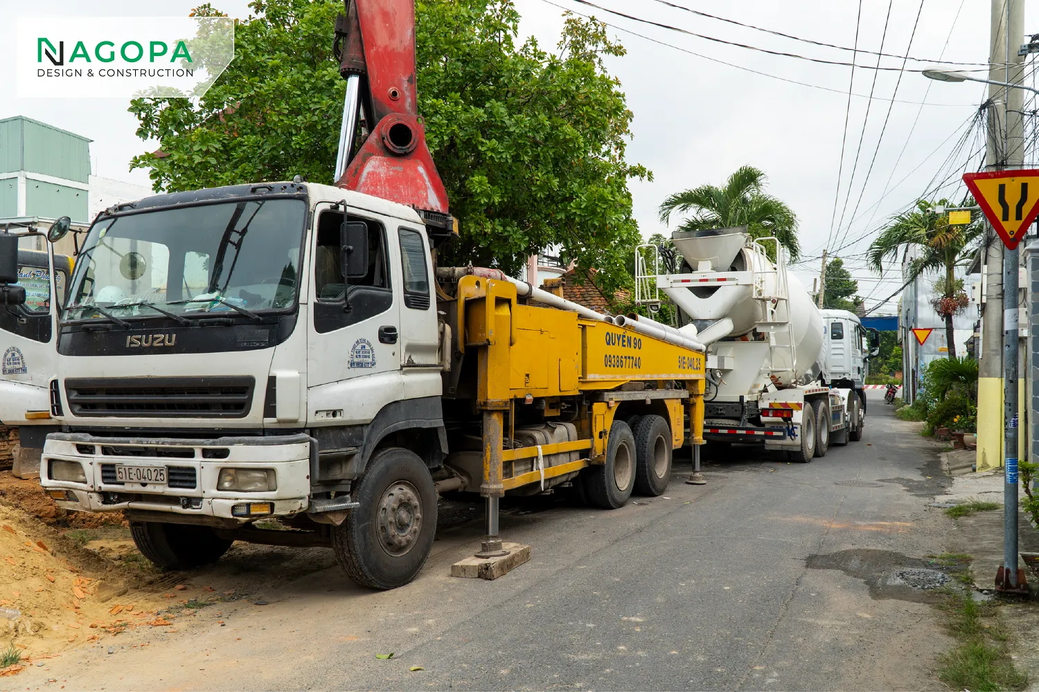 Xe đổ bê tông móng Ds House Phường Bình Dương