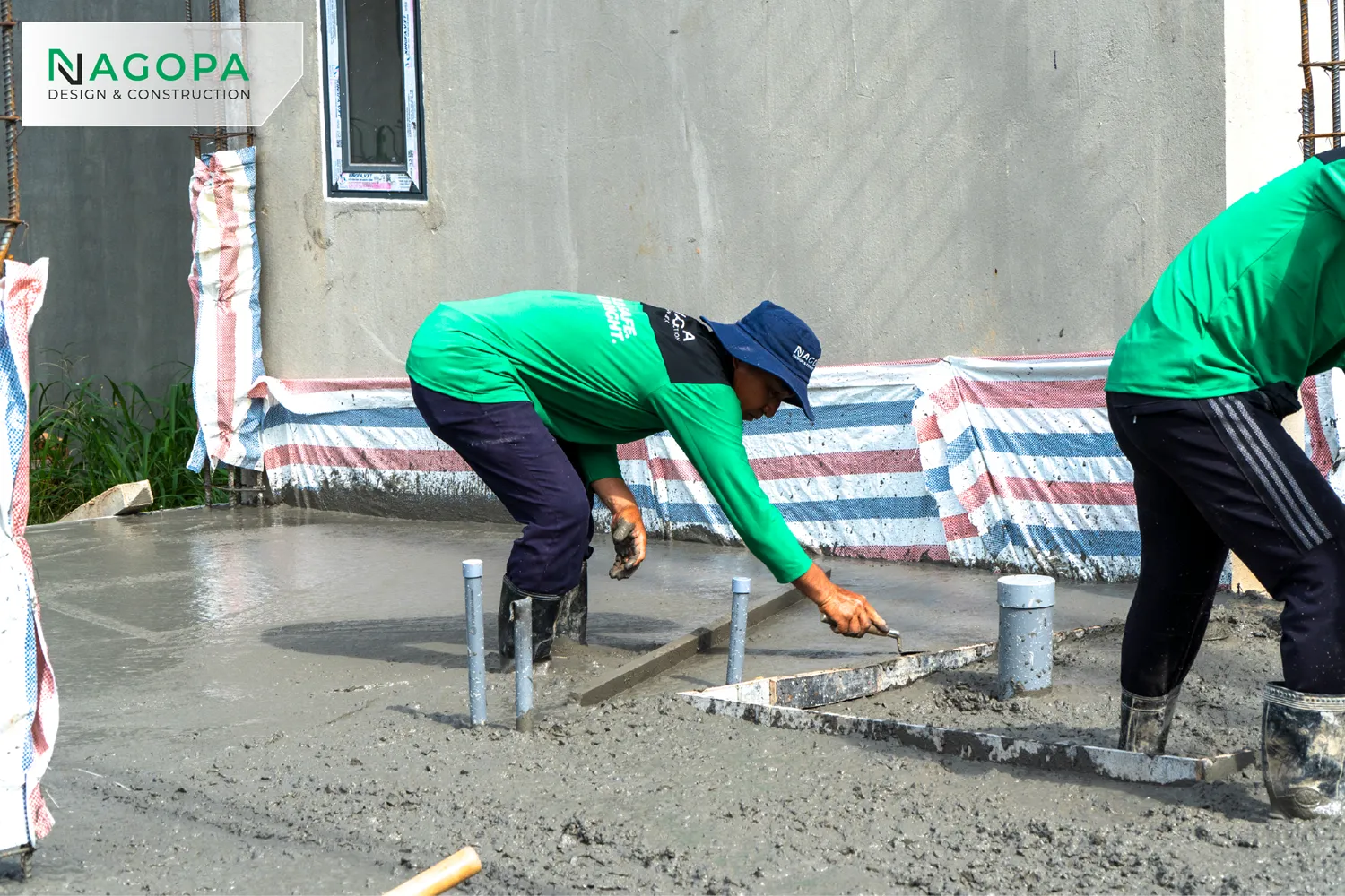 công tác đổ bê tông đà kiềng sàn trệt công trình HH's House tại Phường Chánh Hiệp 2