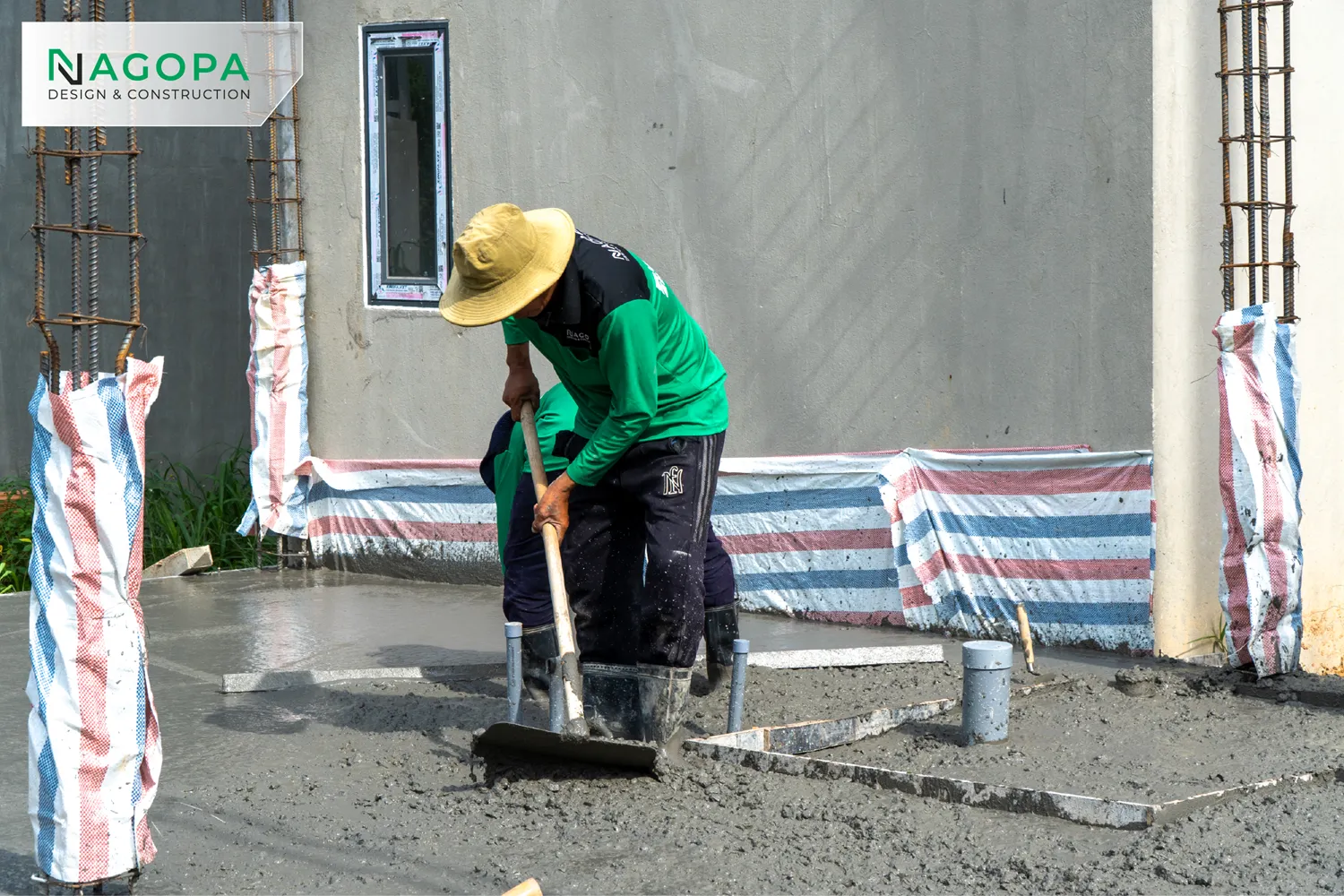 công tác đổ bê tông đà kiềng sàn trệt công trình HH's House tại Phường Chánh Hiệp