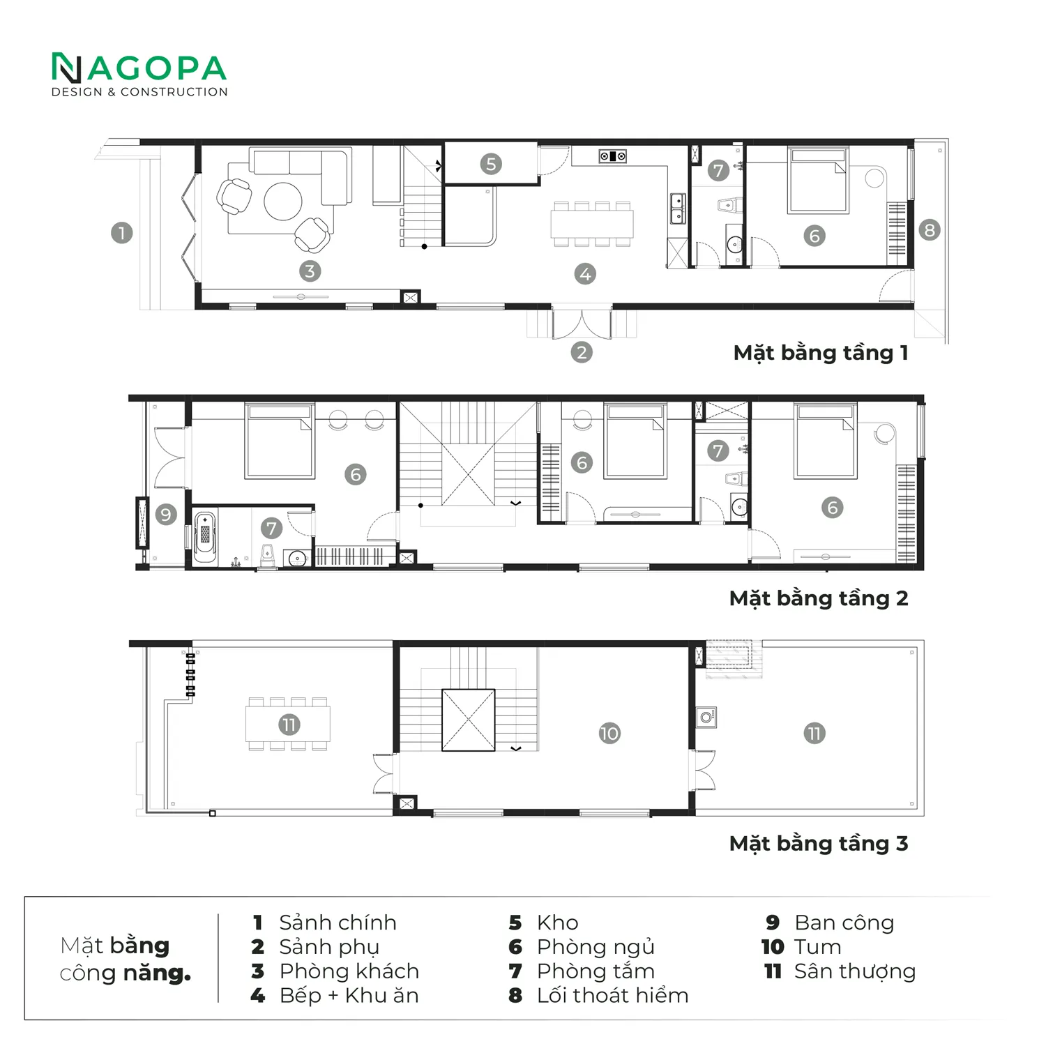 giải pháp mặt bằng công năng D's House tại Phường Bến Cát GO2612