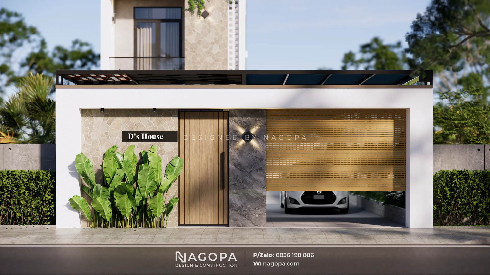 Phối cảnh cửa cổng D's House tại Phường Bến Cát GO2612 1