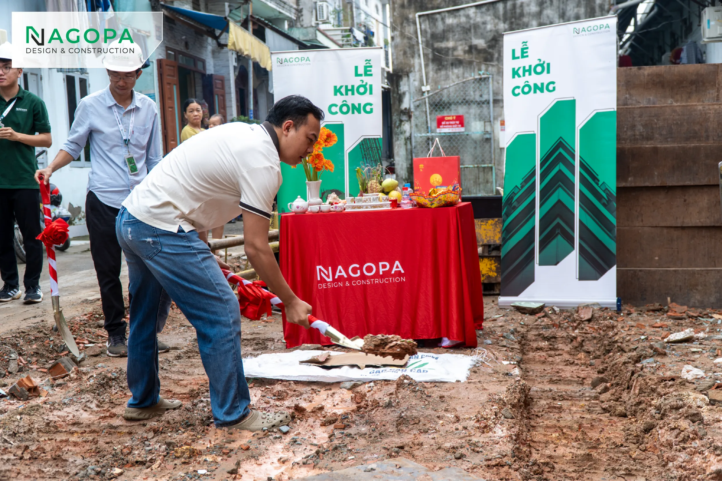 Nghi thức cúng khởi công xây dựng dự án VH's House tại Phường An Phú