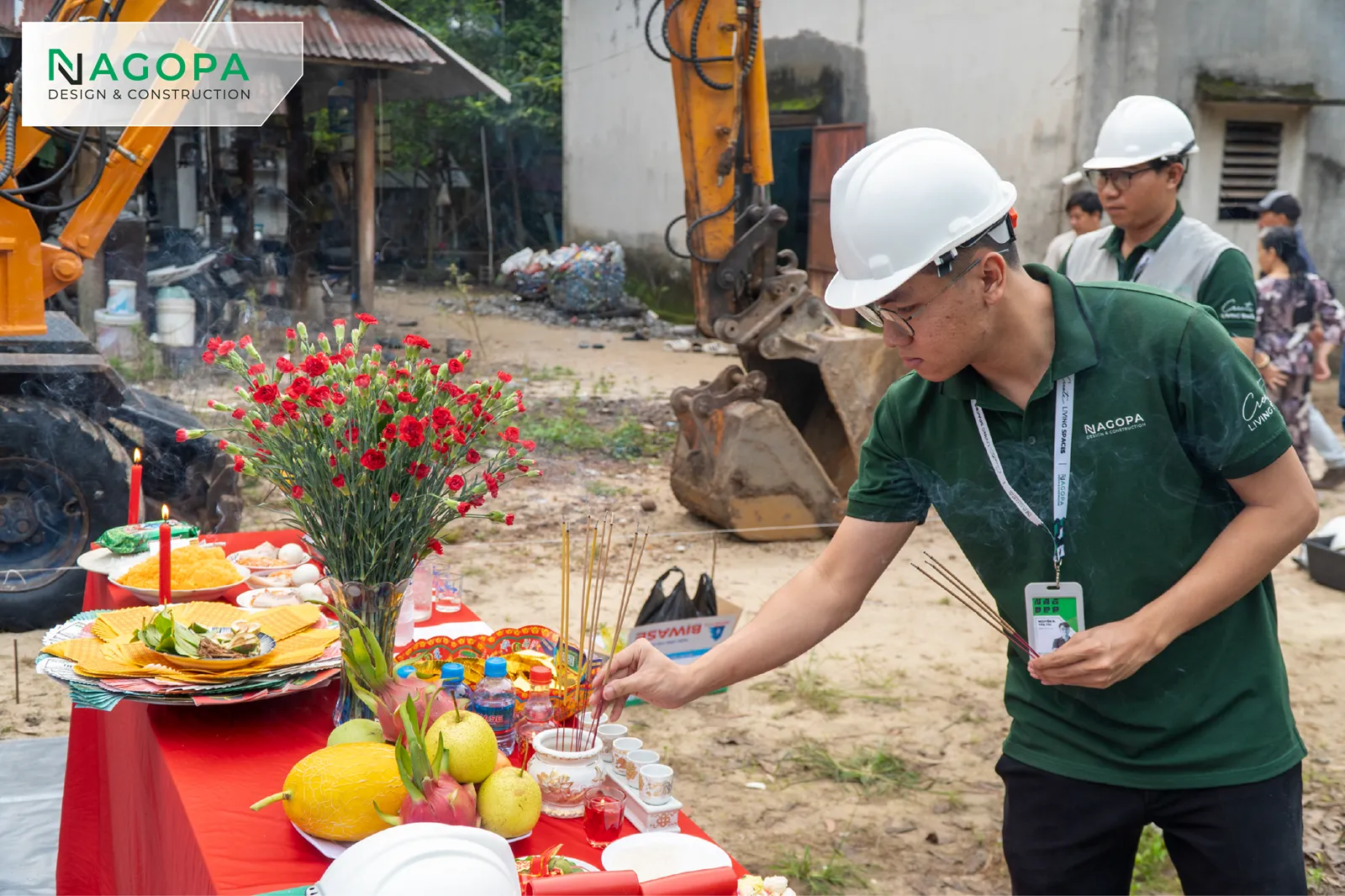 Nghi thức cúng khởi công xây dựng dự án NM's House tại xã An Long