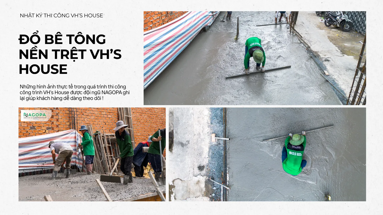 đổ bê tông nền trệt VH's house tại phường an phú nagopa